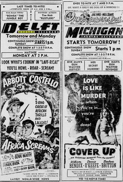 Michigan Theatre - Nov 26 1949